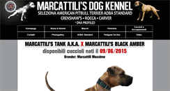 Desktop Screenshot of marcattilisdogkennel.com
