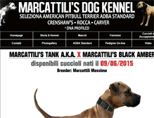 Tablet Screenshot of marcattilisdogkennel.com